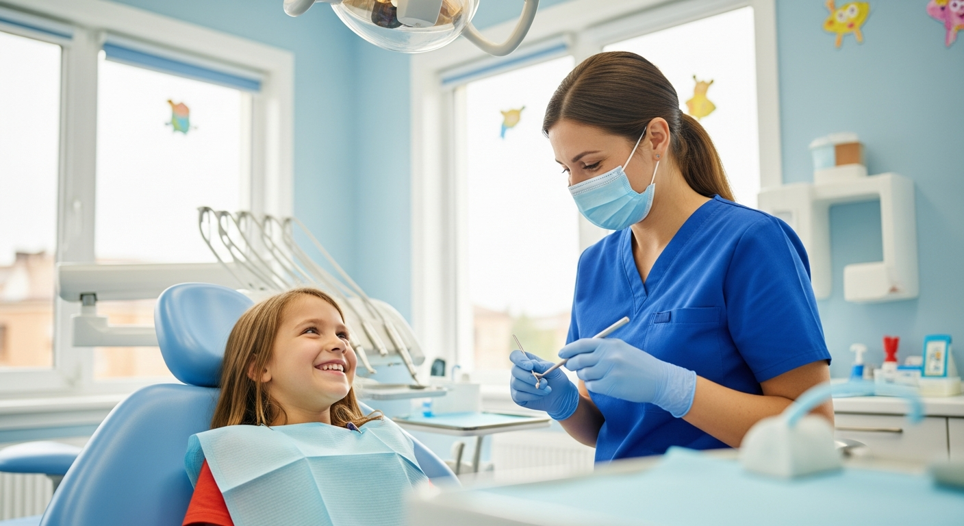 Smiling child at a friendly Barrhaven dental check-up