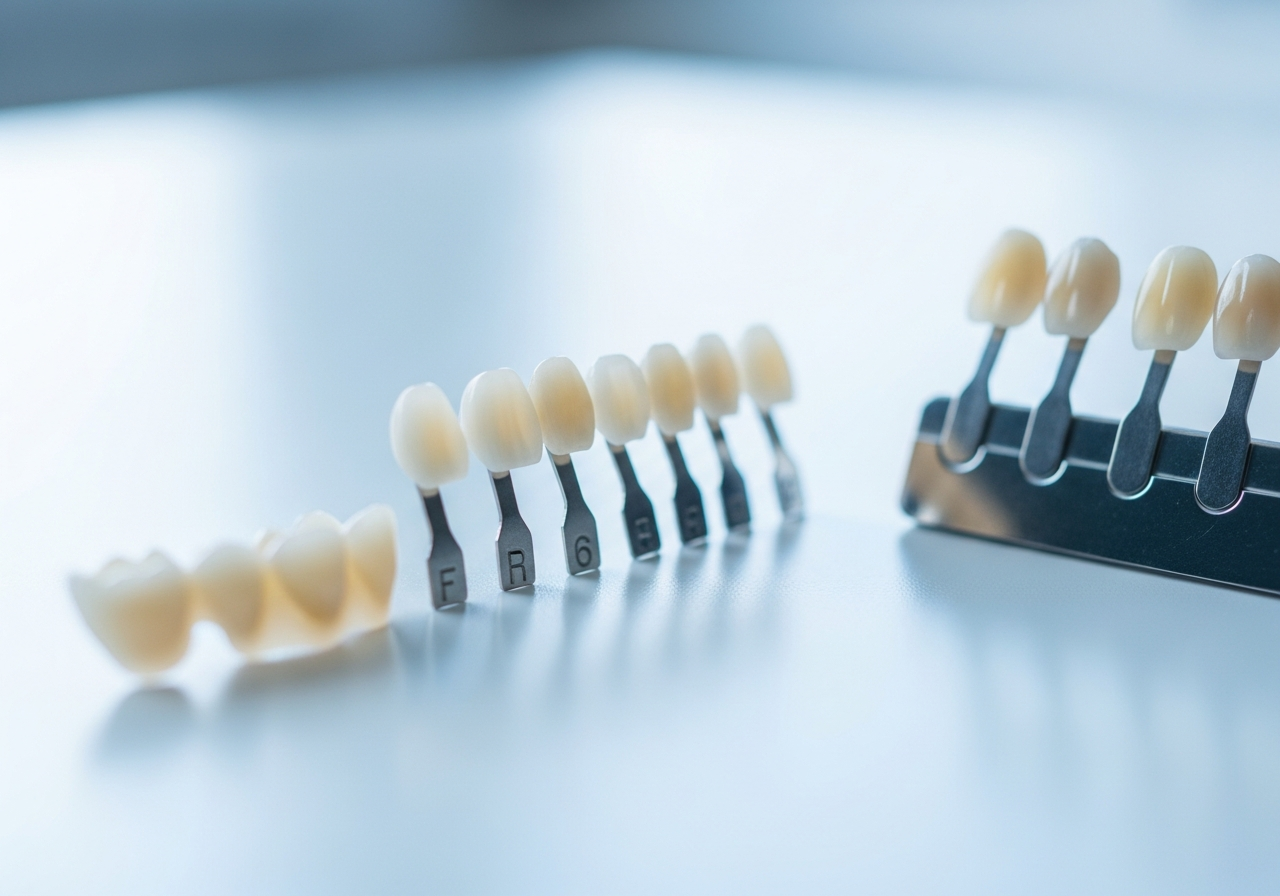 Close-up of a bright, natural-looking smile after cosmetic dentistry